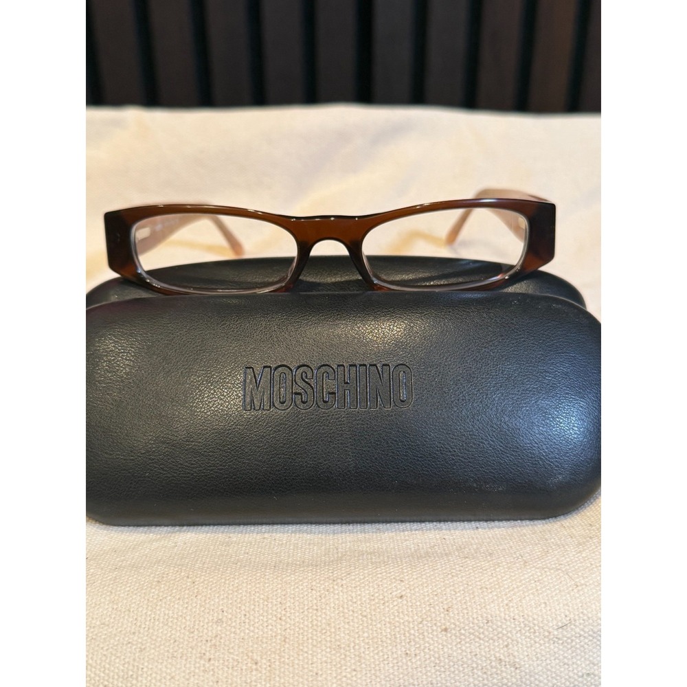 Moschino - FRAMES ONLY - M3640-V 4918 401 135 - Brown Frame w. Moschino Y2K